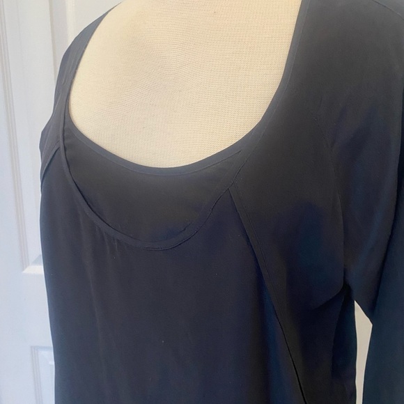 Eileen Fisher 100% Silk Tunic Scoop Neckline 3/4 Sleeve Simple Classic T… - Picture 6 of 8